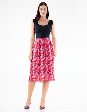 Falda midi Pierre Cardin a la cintura