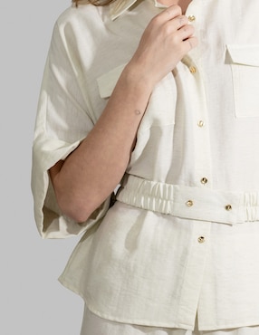Blusa Bliss by Oh Pomp manga corta para mujer