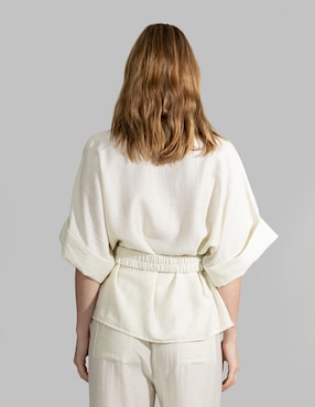 Blusa Bliss by Oh Pomp manga corta para mujer