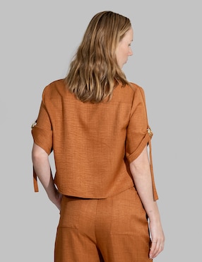 Blusa Bliss by Oh Pomp manga corta para mujer