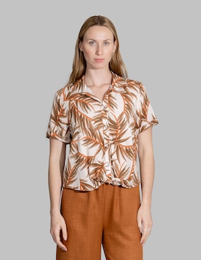 Blusa Bliss by Oh Pomp manga corta para mujer