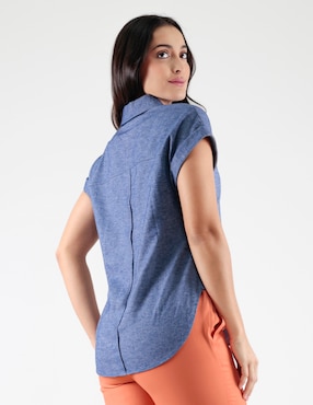 Blusa Pierre Cardin manga corta para mujer