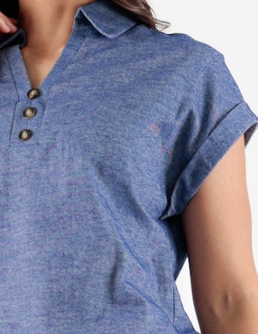 Blusa Pierre Cardin manga corta para mujer