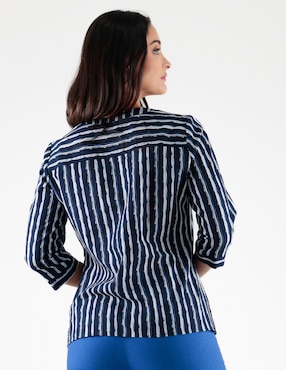Blusa Pierre Cardin manga 3/4 para mujer