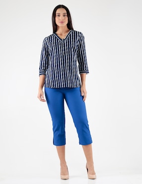 Blusa Pierre Cardin manga 3/4 para mujer