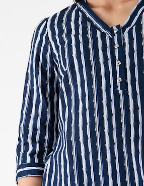 Blusa Pierre Cardin manga 3/4 para mujer