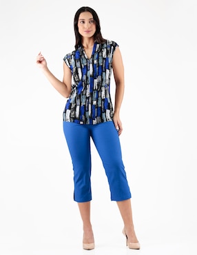 Blusa Pierre Cardin manga corta para mujer