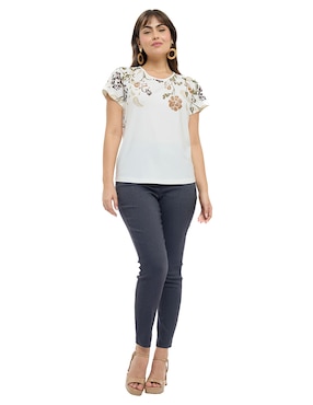 Blusa Alexis manga corta para mujer