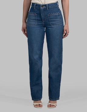 Jeans relajado cintura alta Oh Pomp para mujer