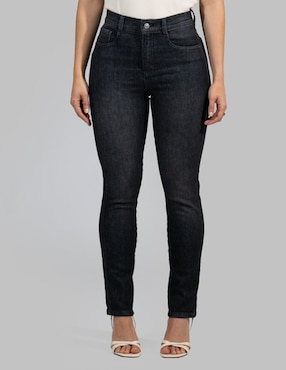 Jeans straight cintura alta Oh Pomp para mujer