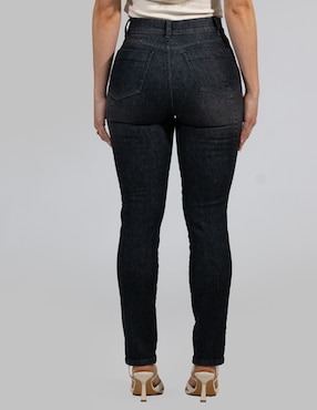 Jeans straight cintura alta Oh Pomp para mujer