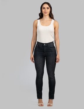 Jeans straight cintura alta Oh Pomp para mujer