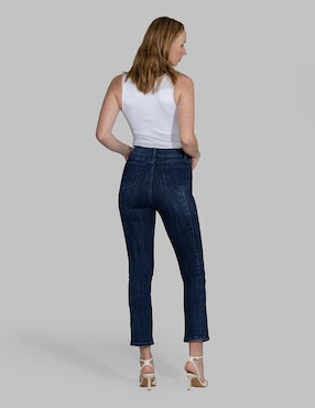 Jeans slim cintura alta Oh Pomp para mujer