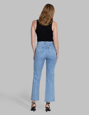 Jeans straight cintura alta Oh Pomp para mujer