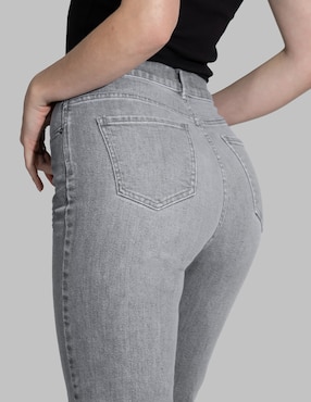 Jeans slim cintura alta Oh Pomp para mujer