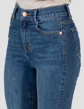 Jeans slim media cintura Oh Pomp para mujer