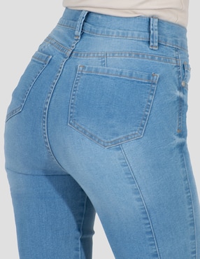 Jeans skinny cintura alta Oh Pomp para mujer