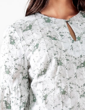 Blusa Pierre Cardin manga larga para mujer