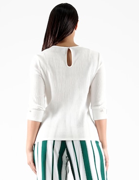 Blusa Pierre Cardin manga 3/4 para mujer