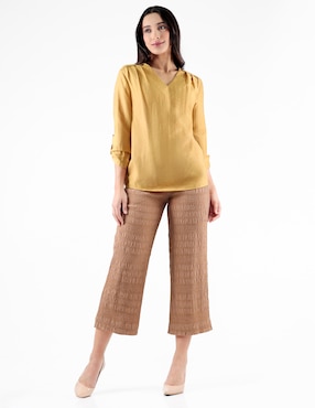 Blusa Pierre Cardin manga 3/4 para mujer