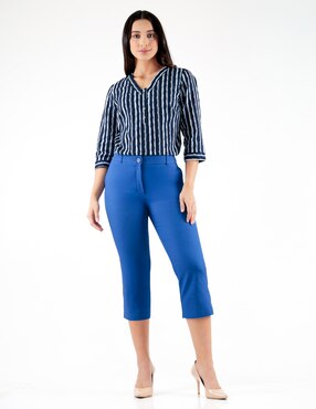 Pantalón capri Pierre Cardin skinny para mujer