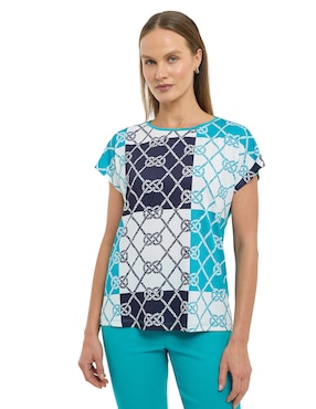 Blusa Alexis manga corta para mujer