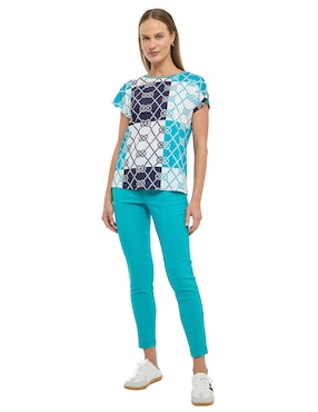 Blusa Alexis manga corta para mujer