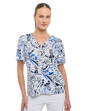 Blusa Alexis manga corta para mujer