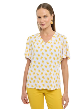 Blusa Alexis manga corta para mujer