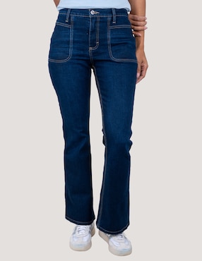 Jeans flare media cintura Lee para mujer
