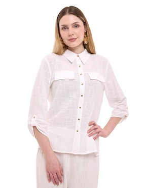 Blusa Alexis manga 3/4 para mujer