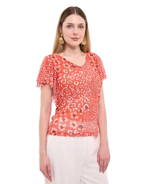 Blusa Alexis manga corta para mujer