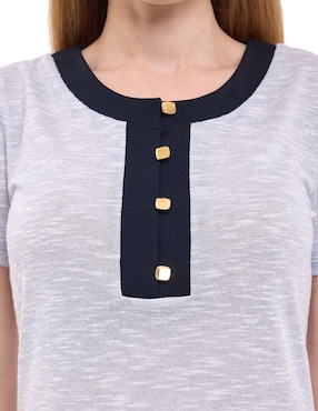 Blusa Alexis manga corta para mujer