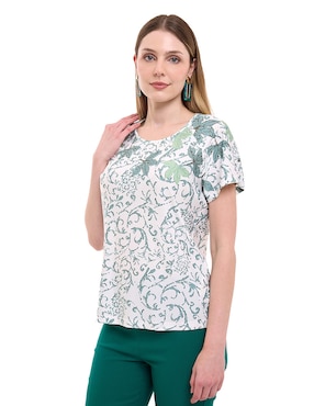 Blusa Alexis manga corta para mujer