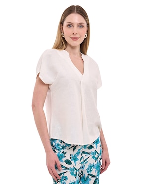 Blusa Alexis manga corta para mujer