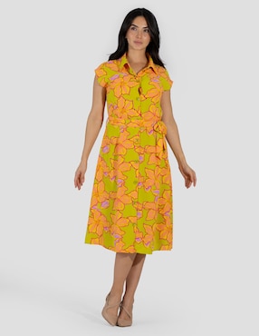 Vestido 3/4 casual Bliss by Oh Pomp para mujer
