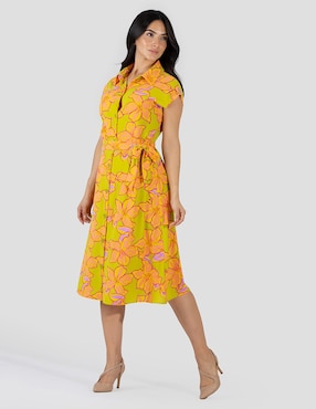Vestido 3/4 casual Bliss by Oh Pomp para mujer