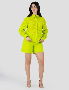 Blusa Bliss By Oh Pomp manga larga para mujer