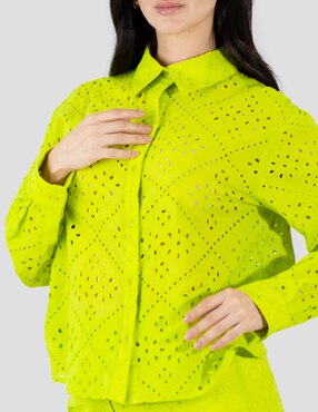 Blusa Bliss By Oh Pomp manga larga para mujer