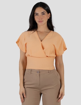 Blusa Bliss By Oh Pomp manga corta para mujer
