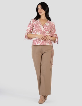 Blusa Bliss By Oh Pomp manga 3/4 para mujer