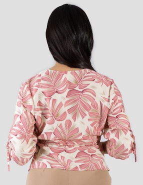 Blusa Bliss By Oh Pomp manga 3/4 para mujer