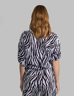 Blusa Bliss by Oh Pomp manga 3/4 para mujer