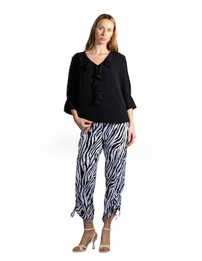Blusa Bliss By Oh Pomp manga 3/4 para mujer