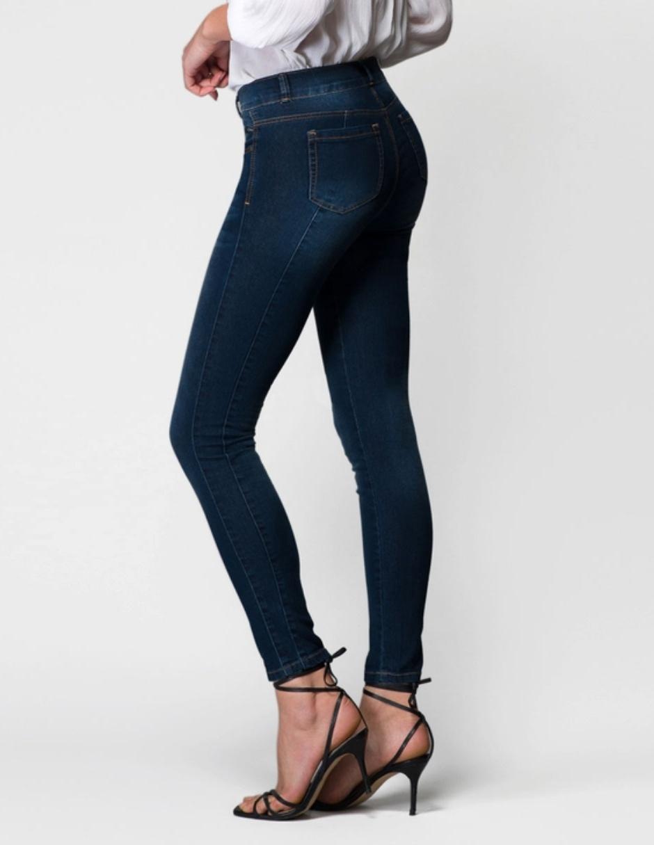 Jeans slim ! deslavado corte cintura alta para mujer 8