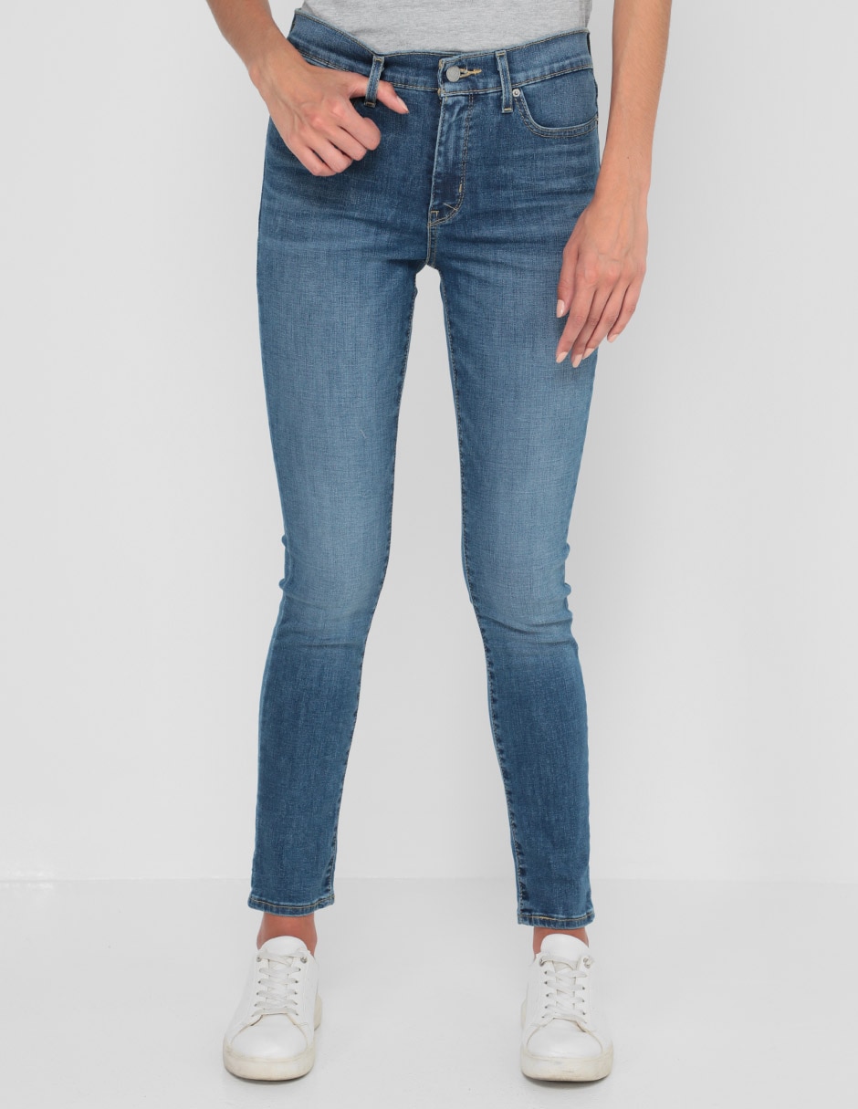 Jeans skinny Levi´s lavado claro corte cintura alta para mujer