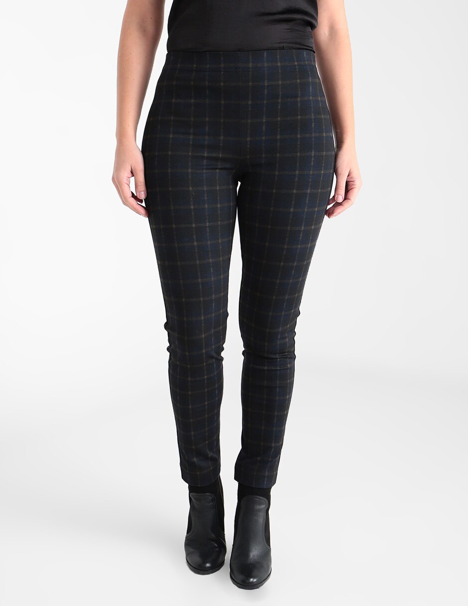 Pantalón Alexis skinny a cuadros para mujer en SB