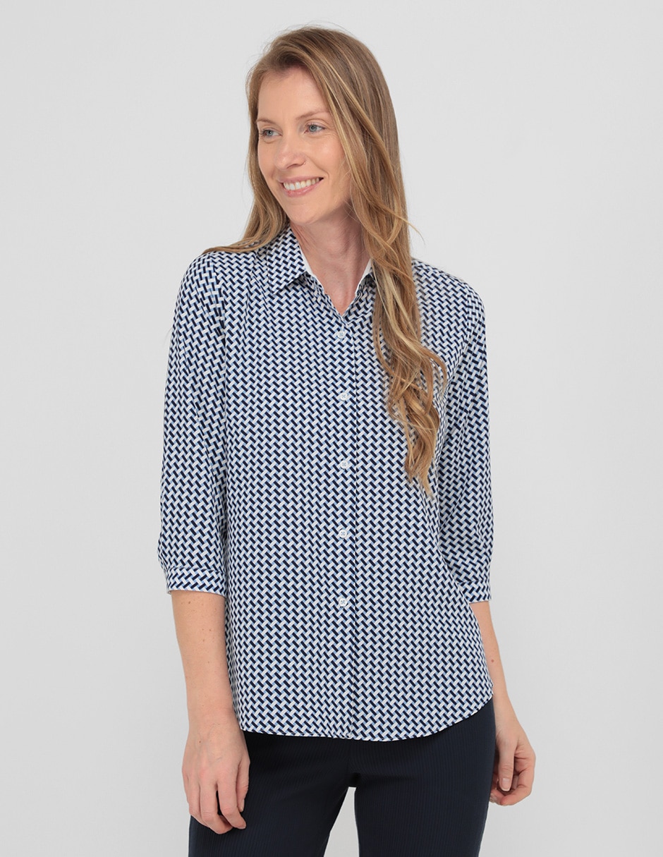 Blusa manga 3/4 para mujer
