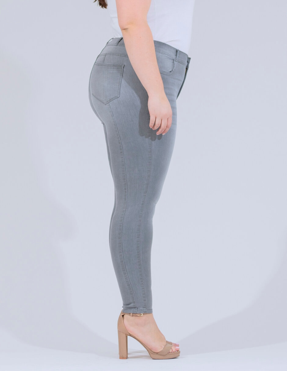 Jeans skinny ! corte cintura alta para mujer 4