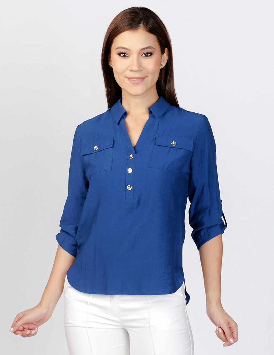 Blusa azul rey suburbia sale